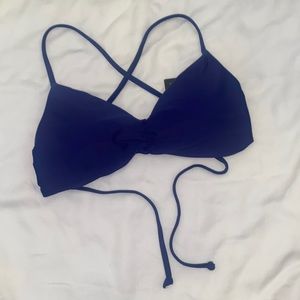 Body Glove M Medium tie back bikini top midnight blue